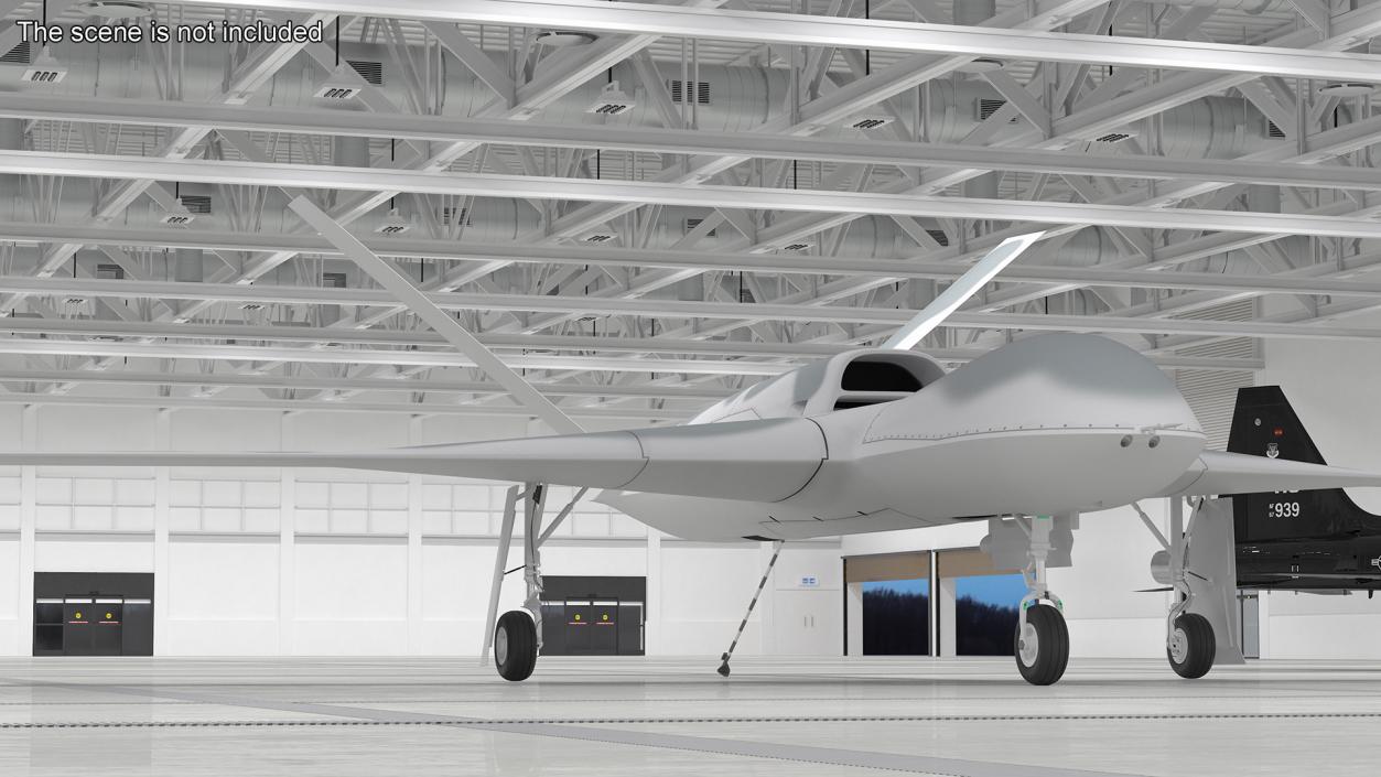 3D General Atomics Avenger Drone Rigged