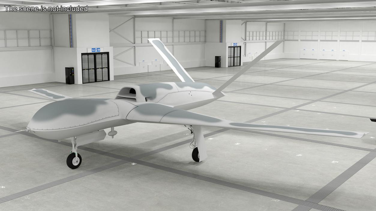 3D General Atomics Avenger Drone Rigged