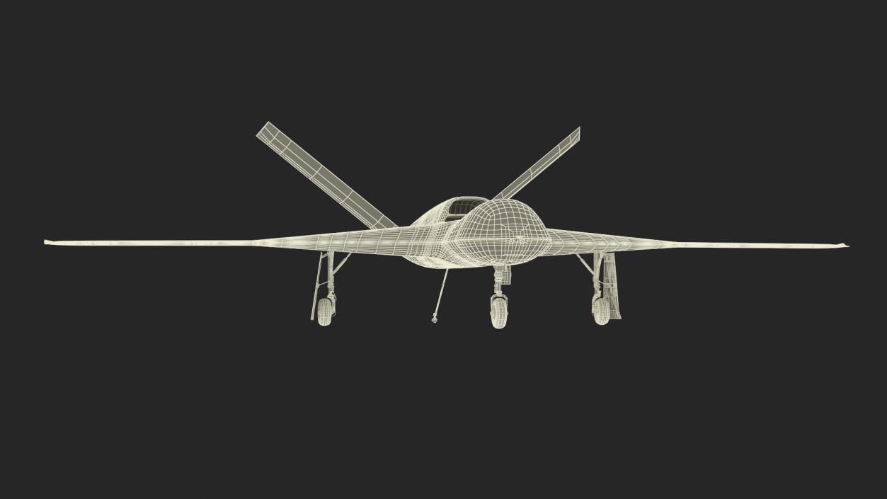 3D General Atomics Avenger Drone Rigged