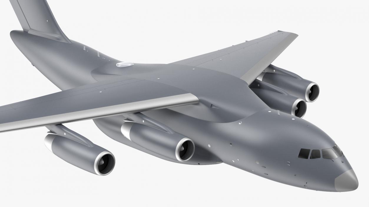 3D model Large Military Transport Aircraft Flight