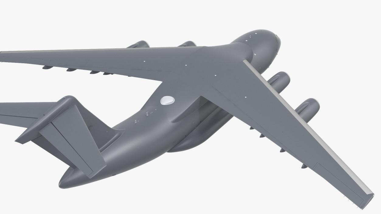 3D model Large Military Transport Aircraft Flight