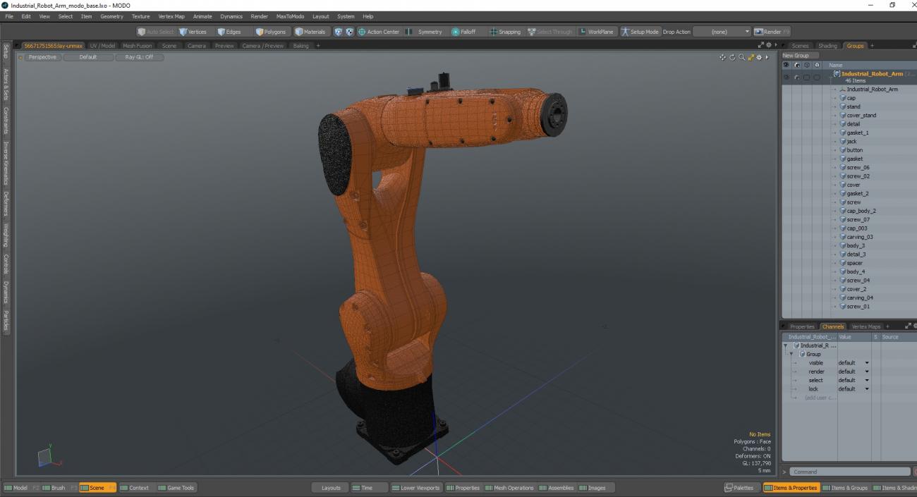 Industrial Robot Arm 2 3D