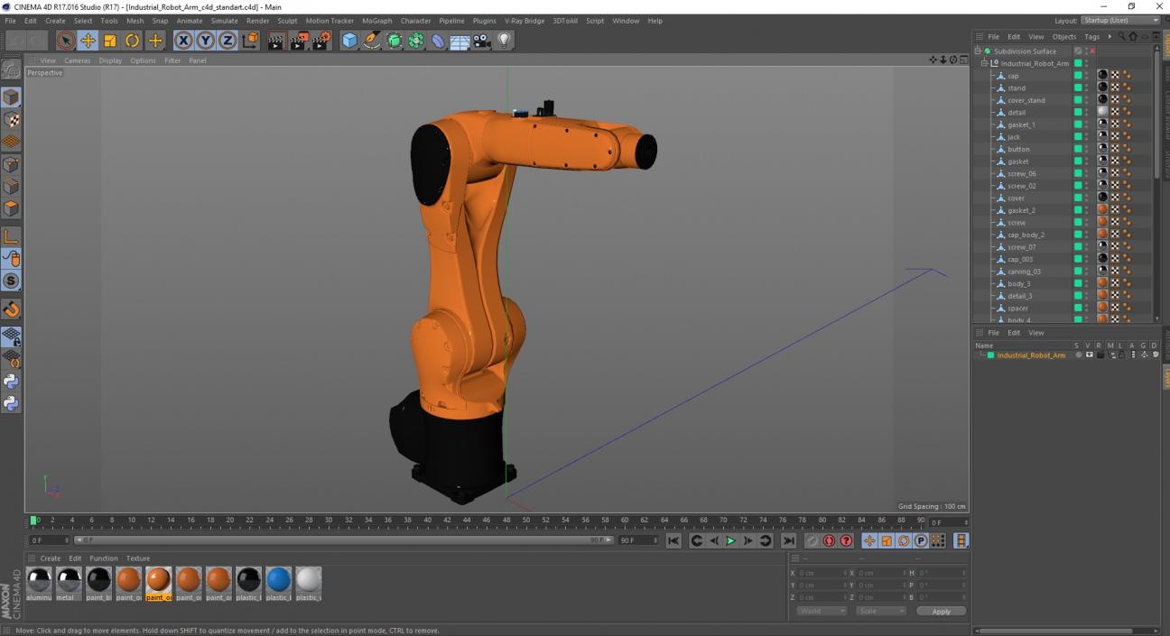 Industrial Robot Arm 2 3D