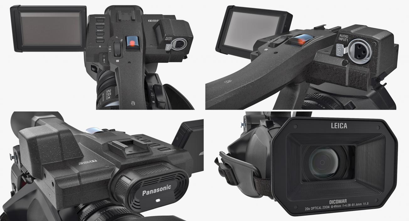 3D Full HD Camcorder Panasonic HC X1000 Rigged model