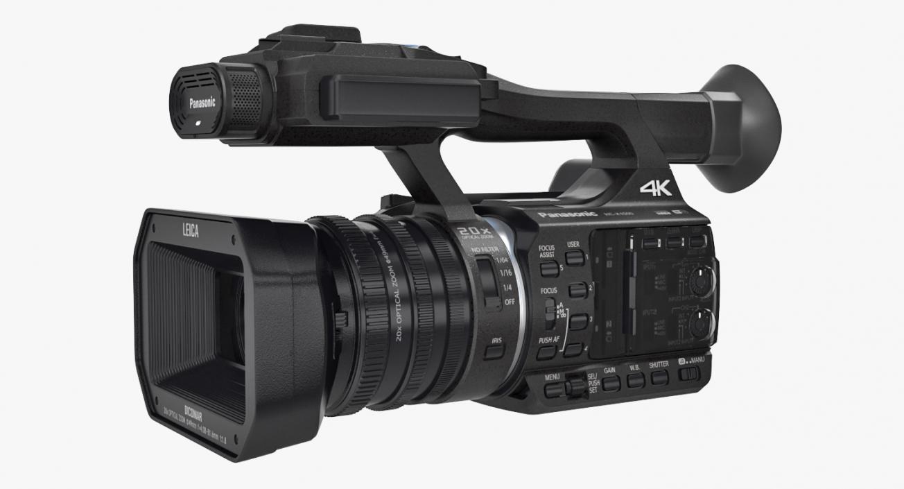 3D Full HD Camcorder Panasonic HC X1000 Rigged model