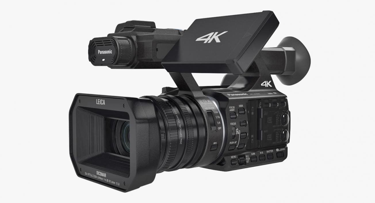 3D Full HD Camcorder Panasonic HC X1000 Rigged model