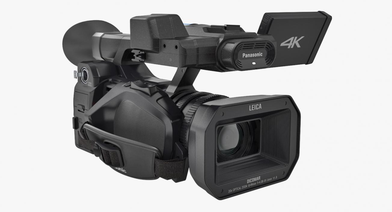 3D Full HD Camcorder Panasonic HC X1000 Rigged model