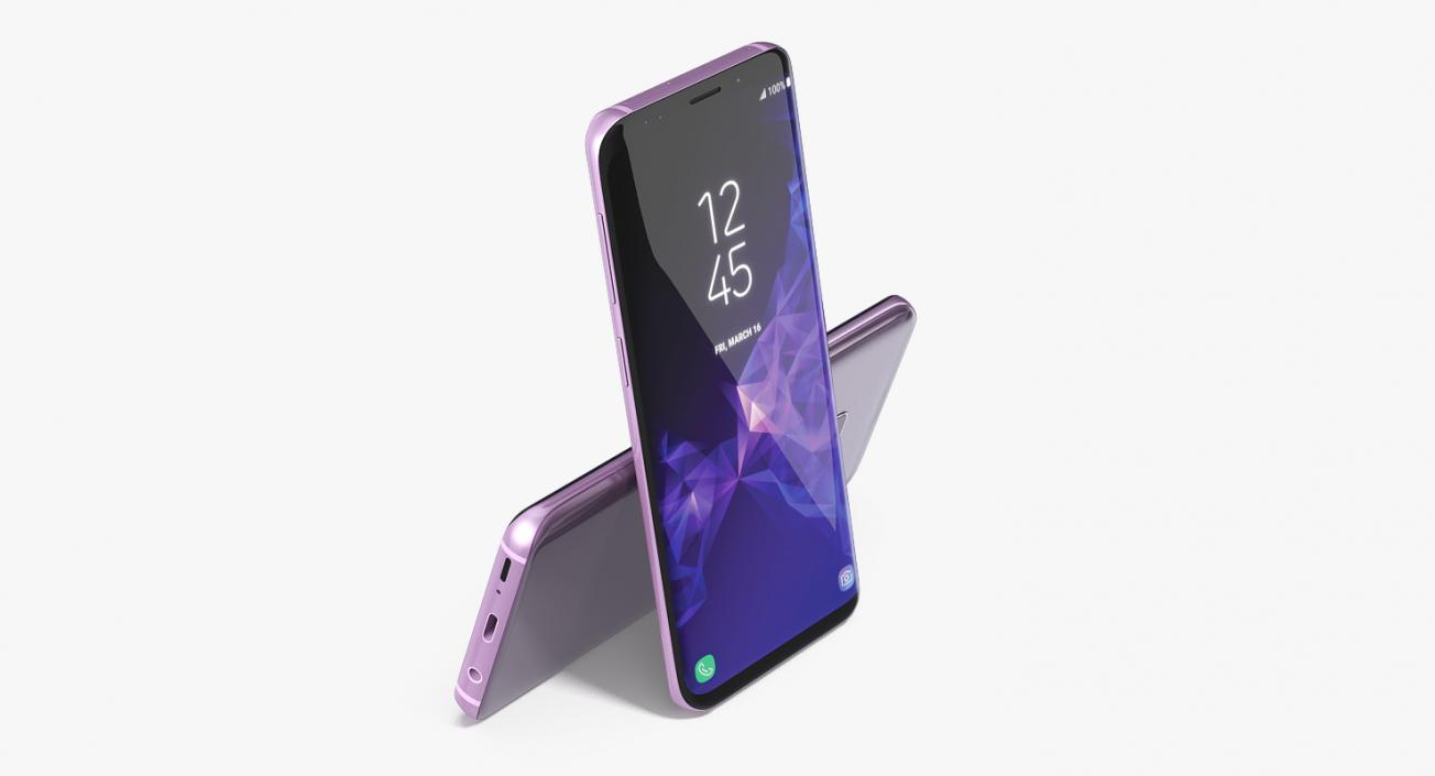 3D model Samsung Galaxy S9 Lilac Purple