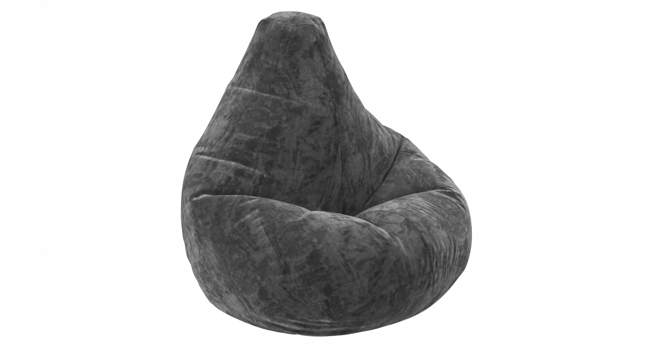 Velvet Beanbag 3D model