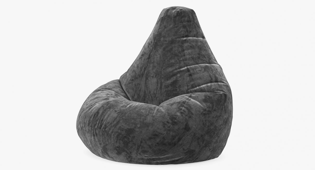 Velvet Beanbag 3D model