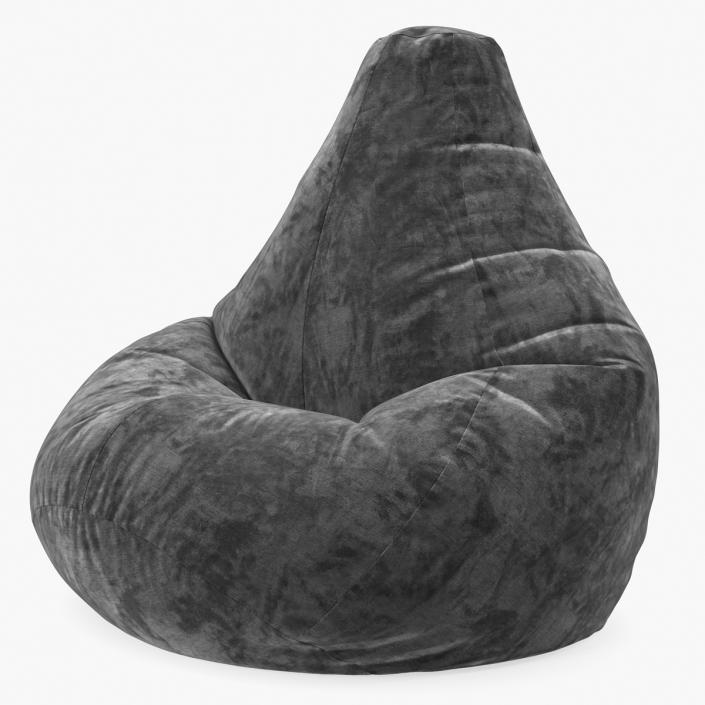 Velvet Beanbag 3D model