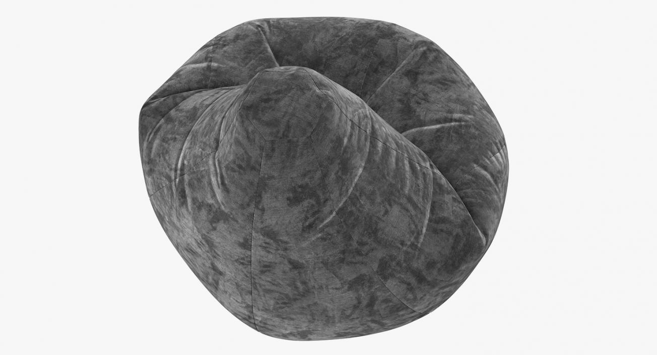 Velvet Beanbag 3D model