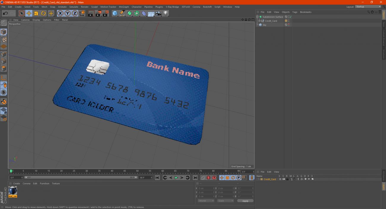 3D Credit Card