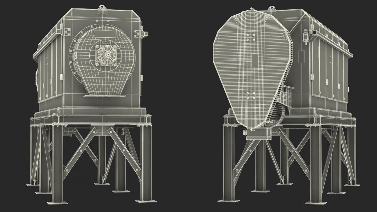 3D model Drum Sifter Frangola