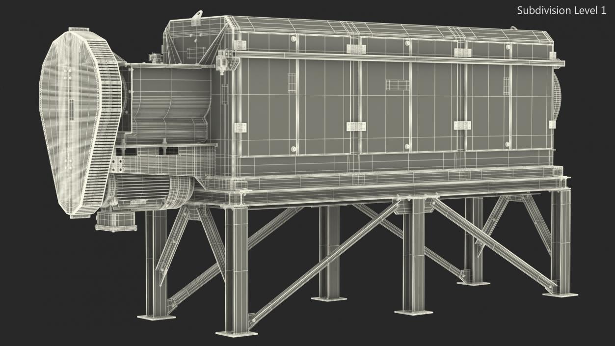 3D model Drum Sifter Frangola