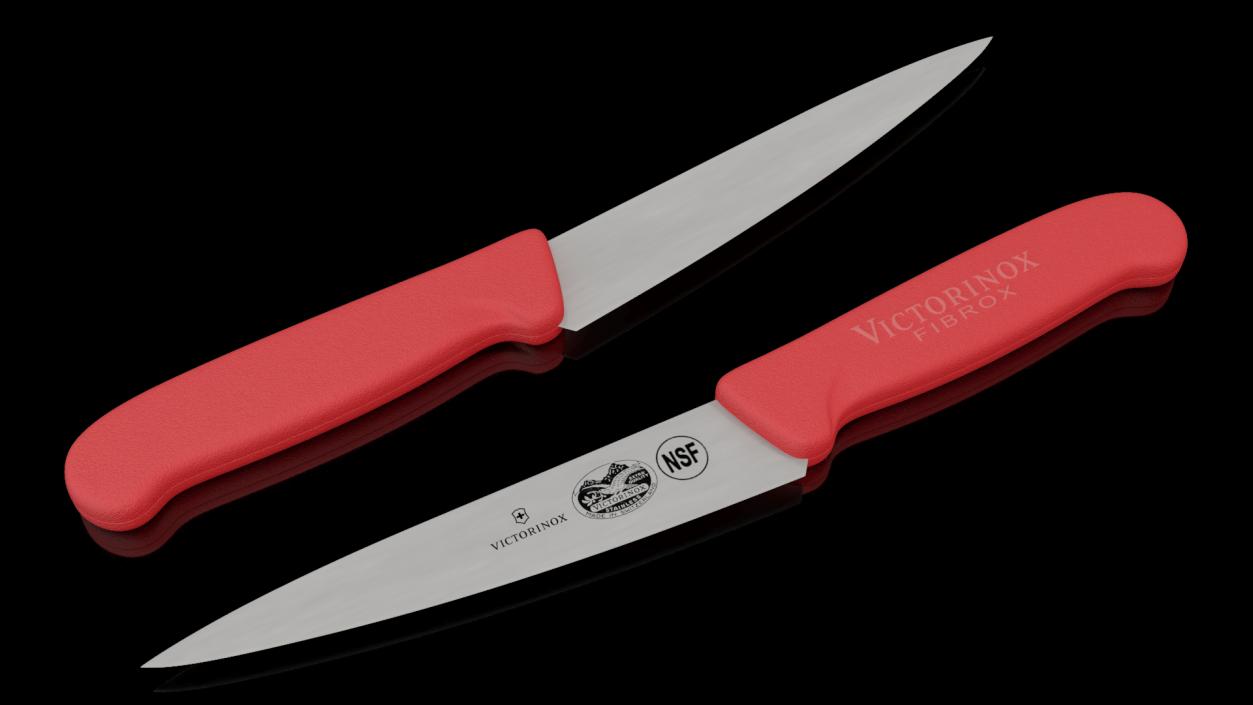 Red Kitchen Chef Pro Knife Victorinox 3D