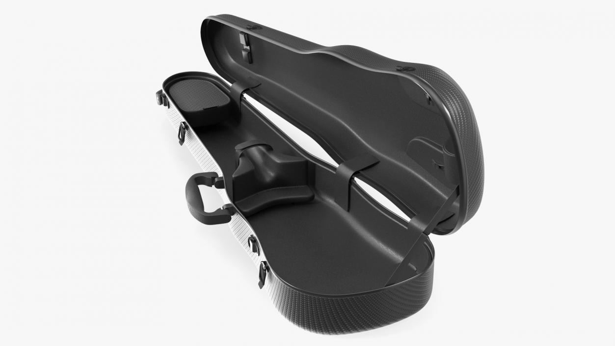 Polycarbonate Violin Case Gewa Pure Black Empty 3D