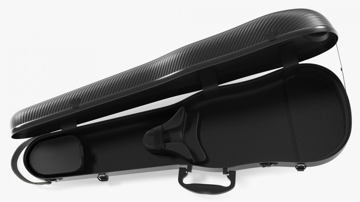 Polycarbonate Violin Case Gewa Pure Black Empty 3D