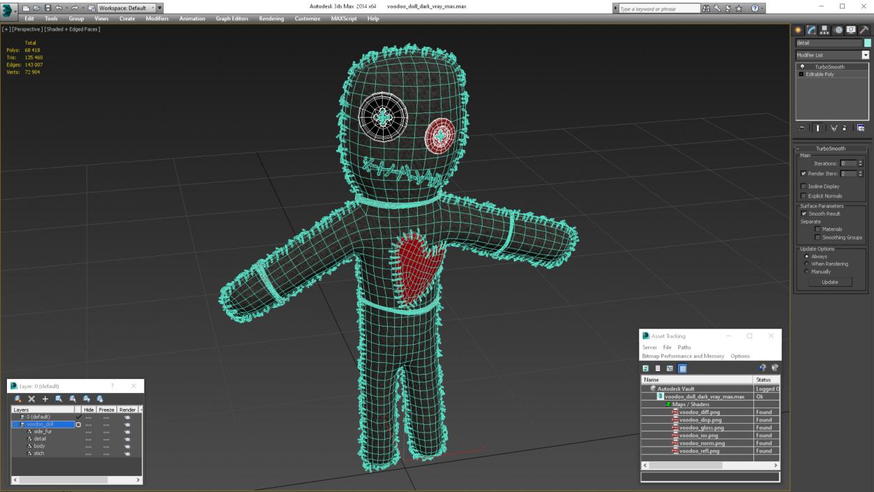 3D Voodoo Doll Dark