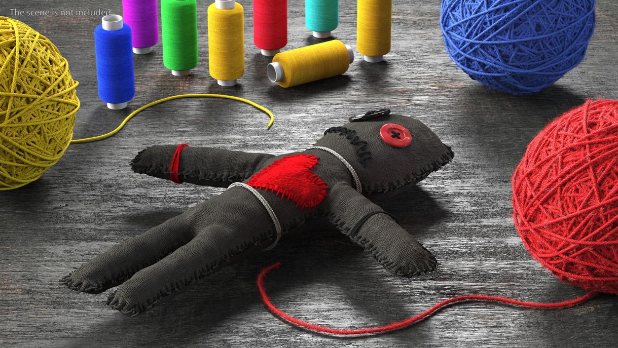 3D Voodoo Doll Dark