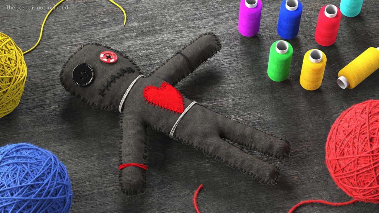 3D Voodoo Doll Dark