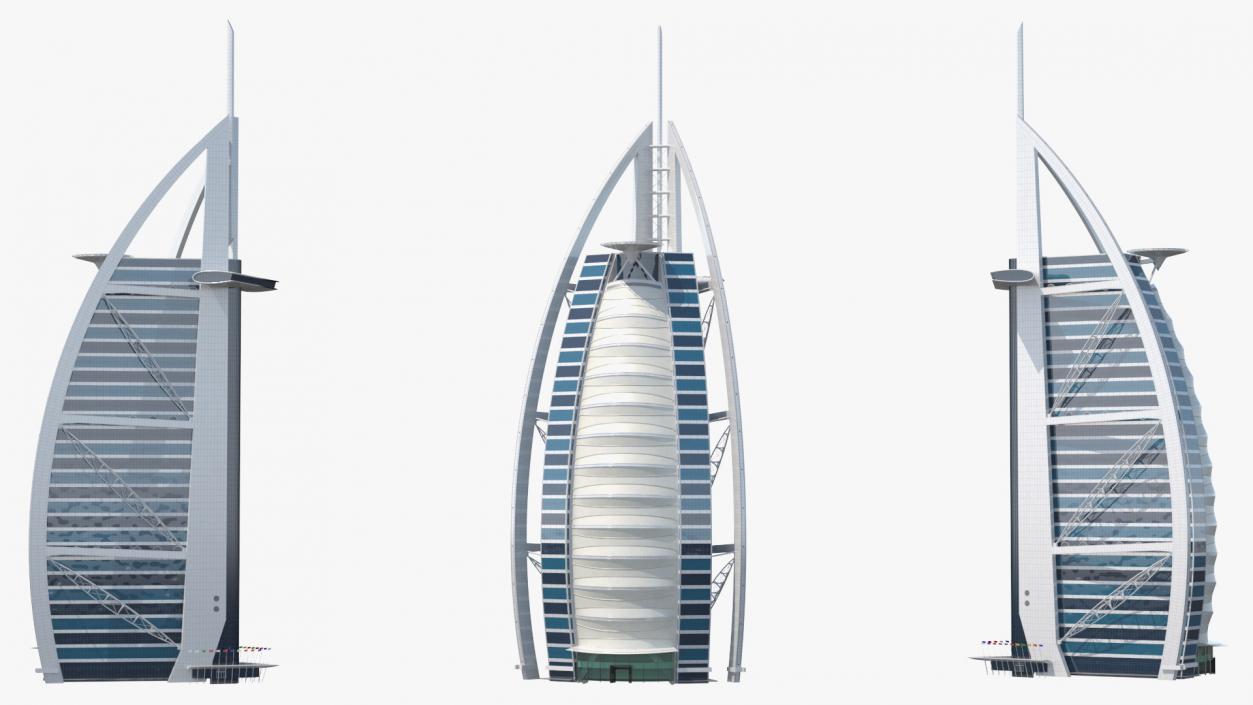 3D Burj Al Arab Tower model