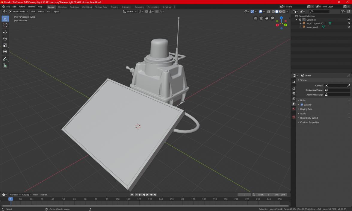 Runway light SP-401 3D model