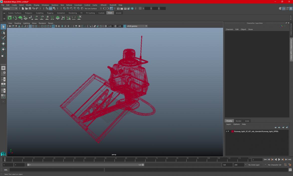 Runway light SP-401 3D model