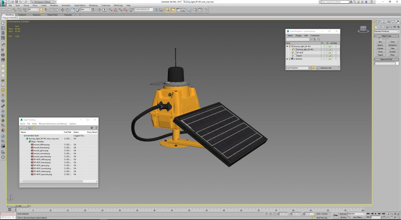 Runway light SP-401 3D model