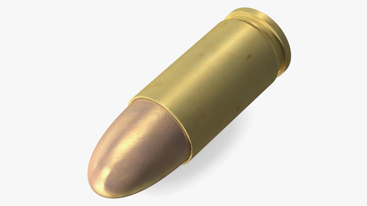 9mm Cartridge for Pistol 3D model