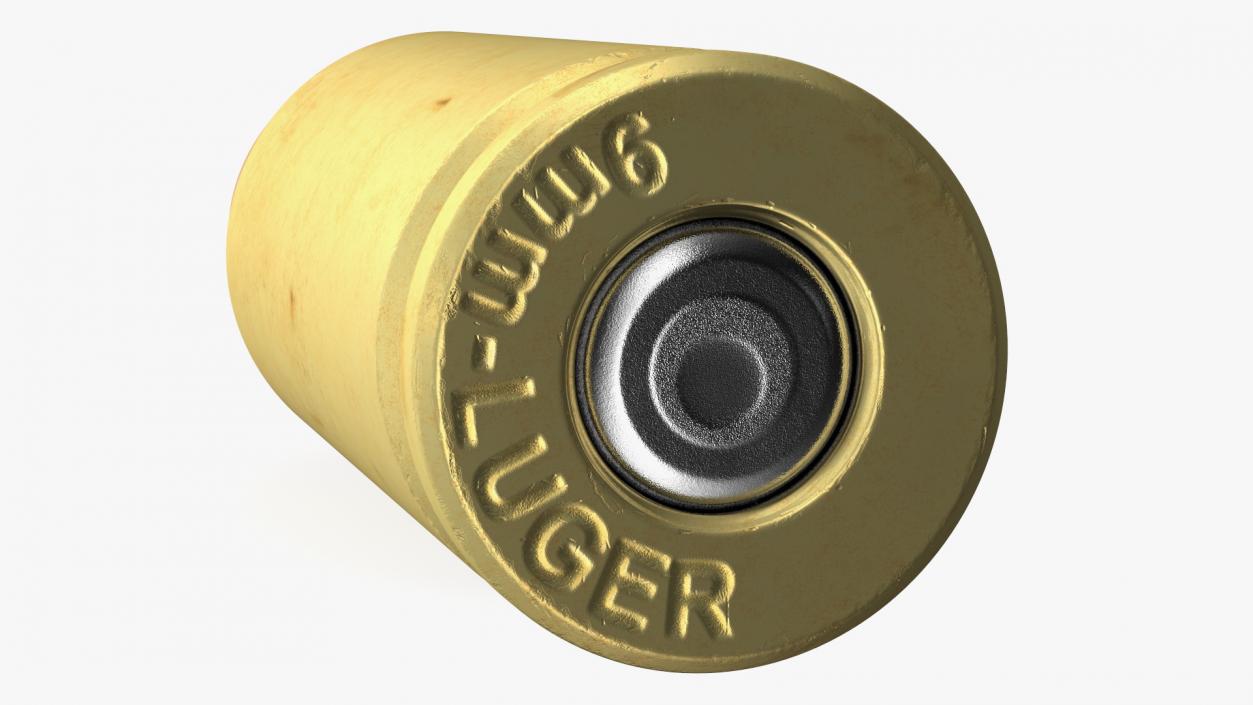 9mm Cartridge for Pistol 3D model