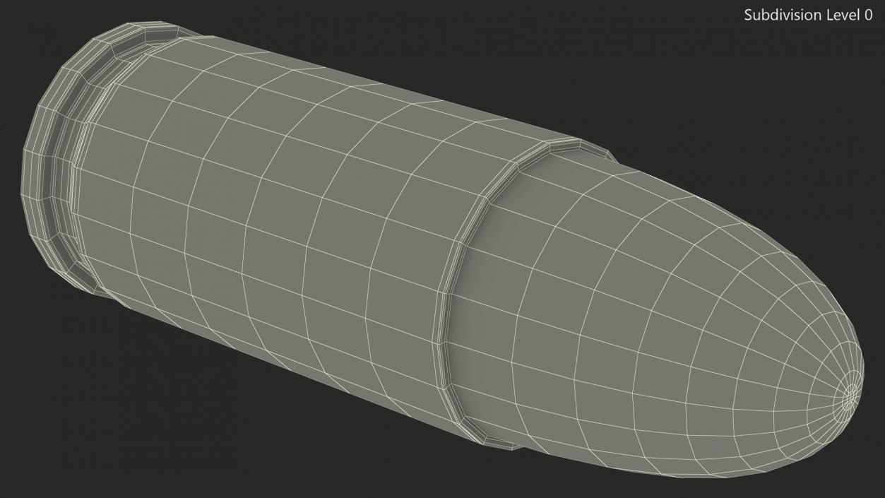 9mm Cartridge for Pistol 3D model