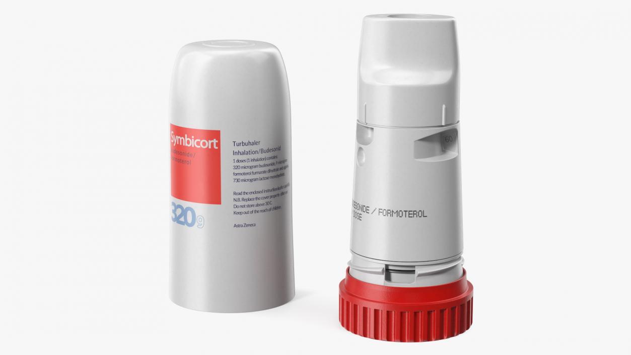 Asthma Inhaler Symbicort Open 3D model