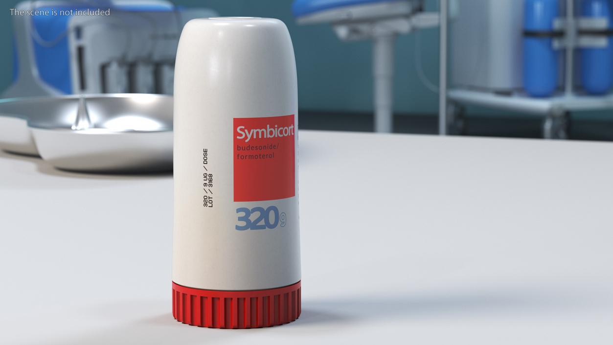 Asthma Inhaler Symbicort Open 3D model