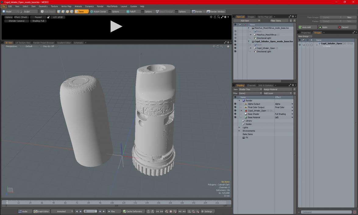 Asthma Inhaler Symbicort Open 3D model