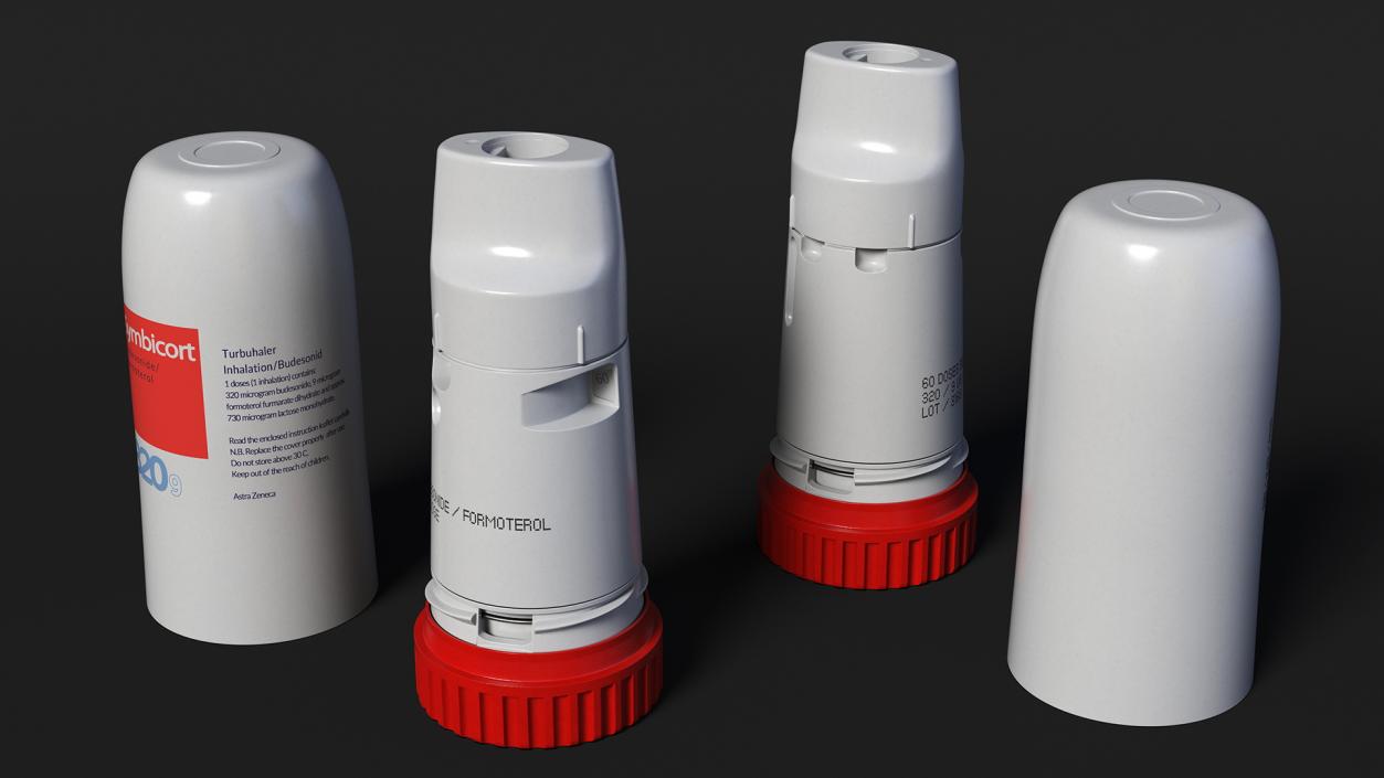 Asthma Inhaler Symbicort Open 3D model