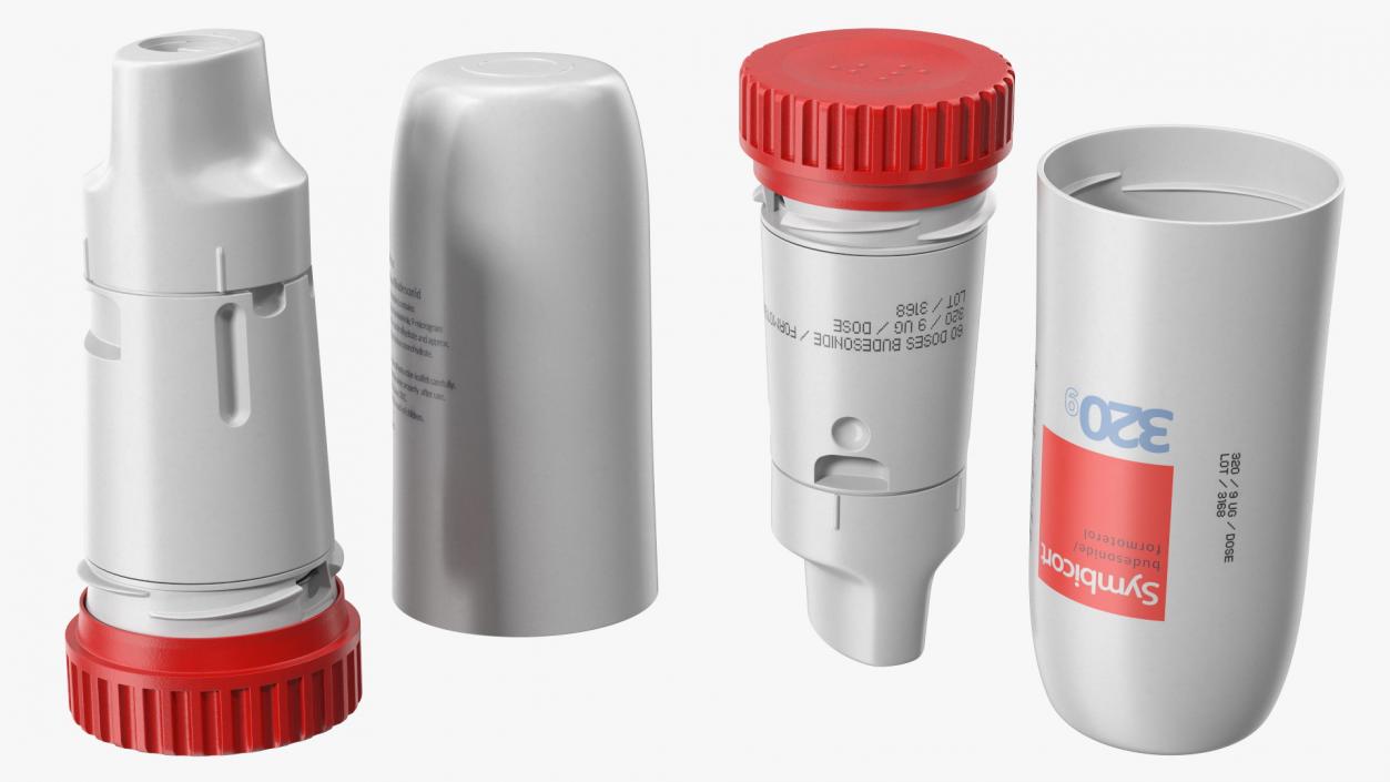 Asthma Inhaler Symbicort Open 3D model