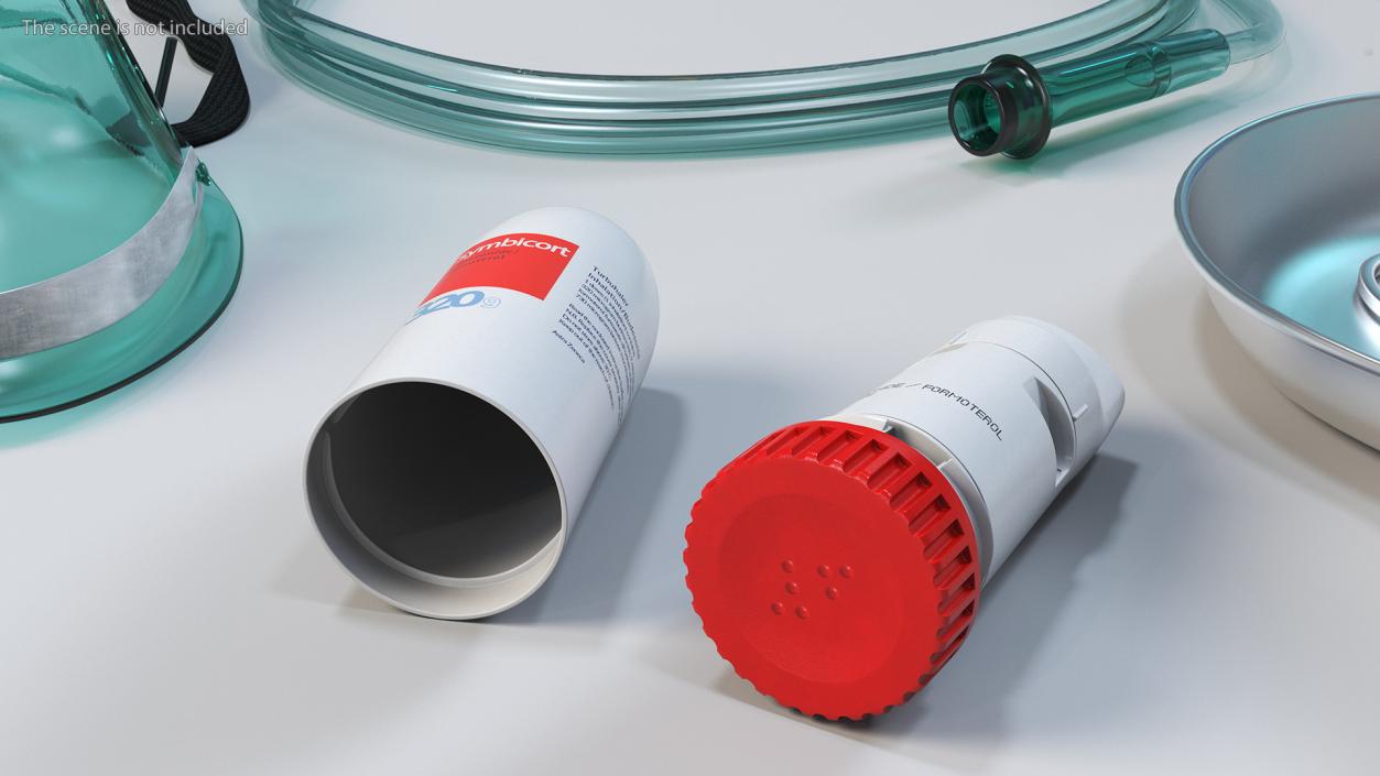 Asthma Inhaler Symbicort Open 3D model