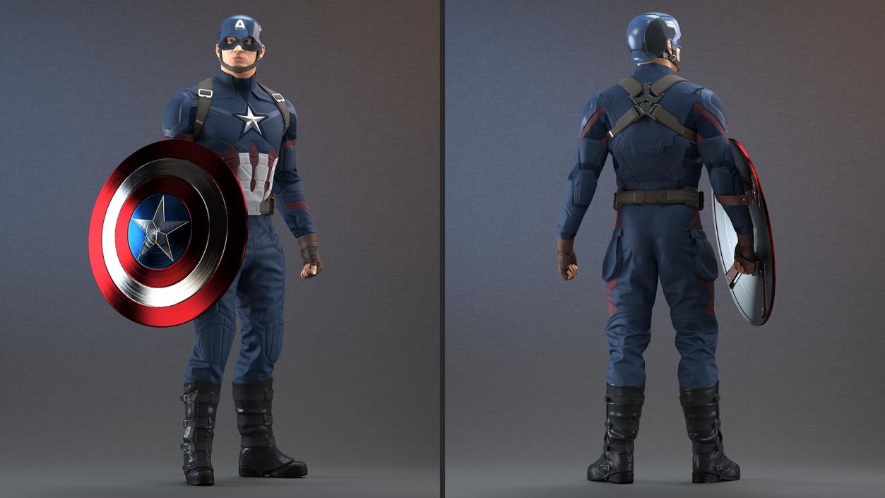 Captain America Standing(1) 3D