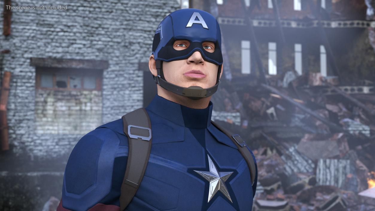 Captain America Standing(1) 3D