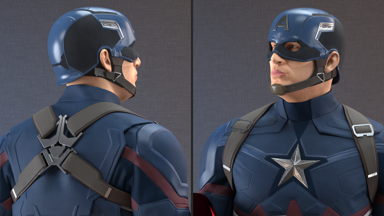 Captain America Standing(1) 3D