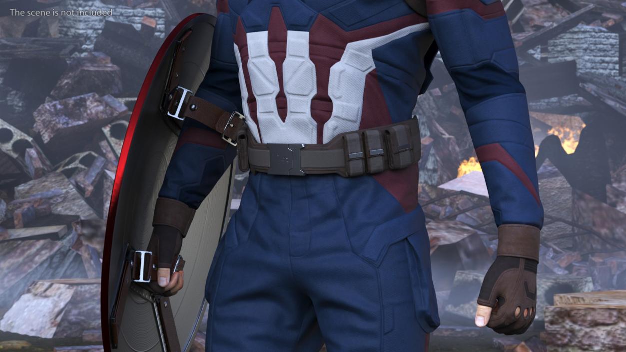 Captain America Standing(1) 3D