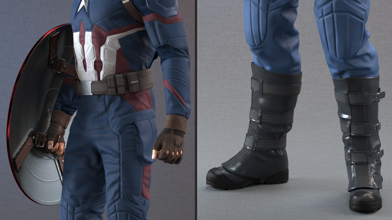 Captain America Standing(1) 3D