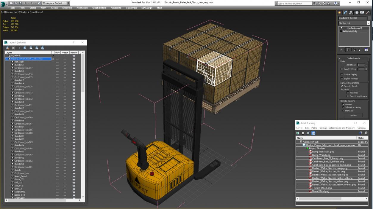 Electric Power Pallet Jack Truck 3D