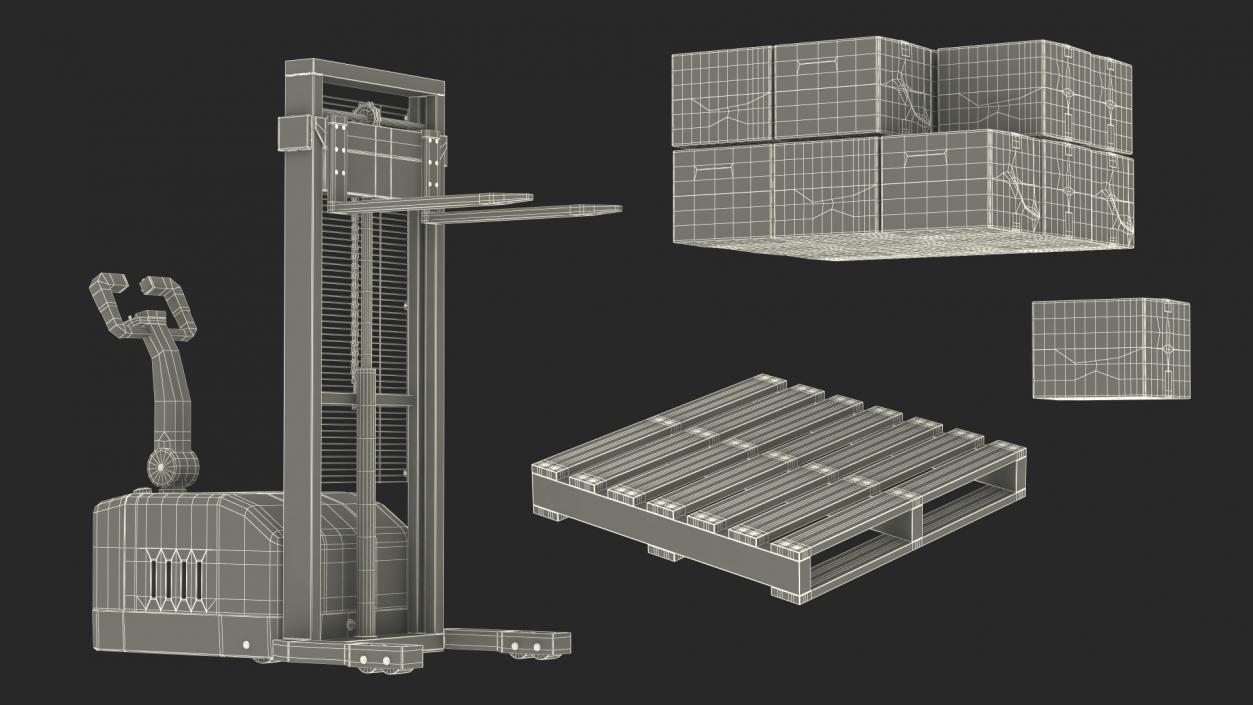 Electric Power Pallet Jack Truck 3D