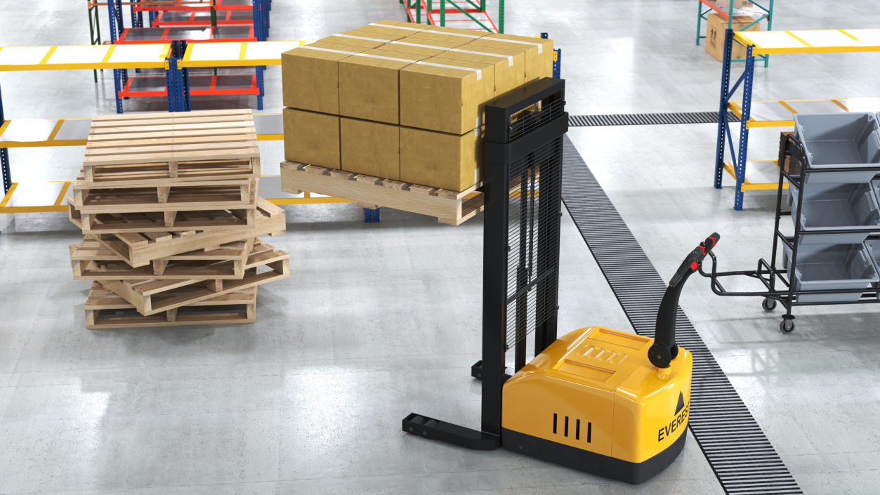 Electric Power Pallet Jack Truck 3D