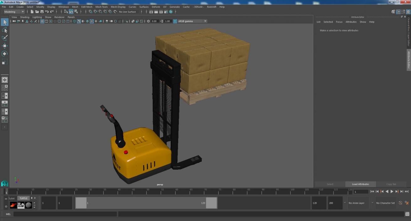 Electric Power Pallet Jack Truck 3D