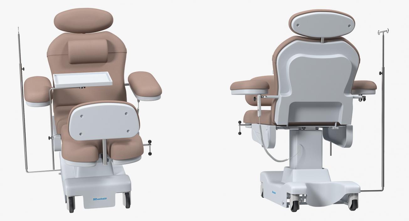 3D Electronic Dialysis Chemotherapy Chair model