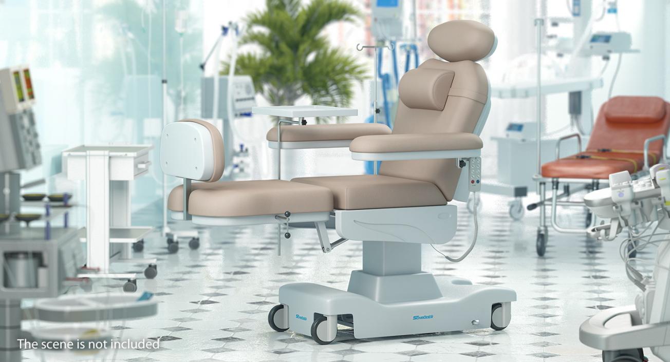 3D Electronic Dialysis Chemotherapy Chair model