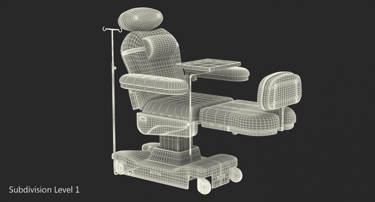 3D Electronic Dialysis Chemotherapy Chair model